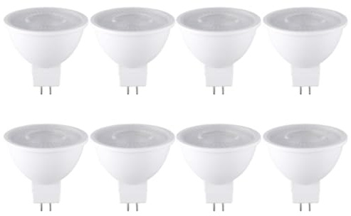 Anlayliay 8PCS 7W MR16 LED Bulb GU5.3 Base 6000K 520LM White Light for Ceiling Light Track Light Home Use Bulb