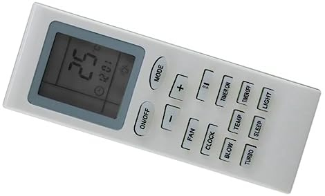 Ycauty Telecomando universale per condizionatore d'aria, ricambio ergonomico per dispositivi GELI in plastica, 1 unità