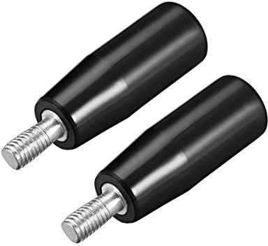 sourcing map 2 pièces poignée tournante de la machine à volant M8 tige filetée mâle pour fraiseuse