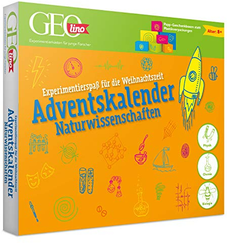 FRANZIS GEOlino Adventskalender 2020 | 24 spannende Experimente aus der Naturwissenschaft | Ab 8 Jahren: Experimentierspaß für die Weihnachtszeit