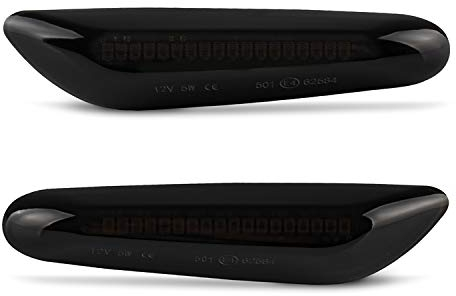 LLCTOOLS - Hell Leuchtender Seitenblinker - LED Blinker Auto mit E-Prüfzeichen und CAN-Bus-Technologie - Passend für verschiedene BMW 1er, 3er und 5er Modelle