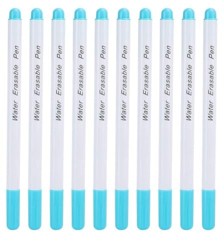 Garosa Stoffmarker 10 Stück, Textilmarker Luft und Wasser löschbar für temporäre Markierungen