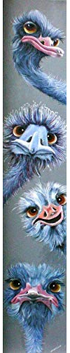 YALKIN 5D Diamond Painting Großes XXL Diamant Painting Bilder Tier Strauß Diamond Art Erwachsene Full DIY Diamant Kunst Malerei Stickerei Set Kreuzstich Bilder Home Wand Dekor 25x115cm