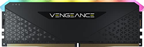 Corsair Vengeance RGB RS 16GB (1x16GB) DDR4 Bis zu 3200MHz C16 Arbeitsspeicher (Dynamische RGB-Beleuchtung, Kompatibilität mit Intel & AMD 300/400/500 Series) Schwarz, CMG16GX4M1E3200C16