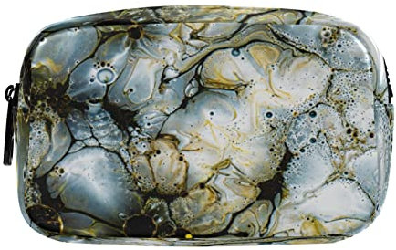 Abstrakter Bunter Marmor Kreativ Federmäppchen Federtaschen Mäppchen Große Kapazität Schlamperbox Kosmetik Make-up Tasche für Jungen Mädchen Schule Schüler
