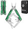 Swiss+Tech Multifunctional Pliers 16-in-1, Foldable Mulitool Stainless Steel Multifunctional Tool with Saw, Bottle Opener for Camping, Outdoor, Repairing, with Carry Bag, Vintage