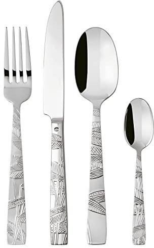 Besteck-Set Jungle 24-teilig, Silber