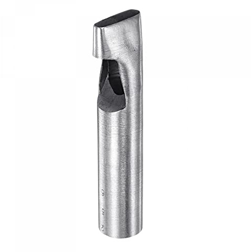 sourcing map Ovalado Agujero Punzón 6x25mm Cuero Hueco Cortador Oblongo Punzón Troquel para Correa Cinturón Reloj Banda Cuero Artesanía Trabajo