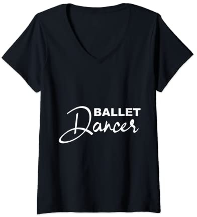 Mujer Bailarina de ballet, bailarina de ballet negra, bailarina negra, ballet Camiseta Cuello V