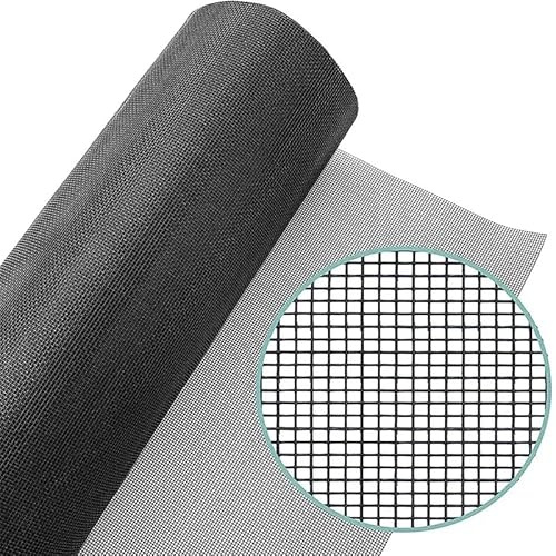 Gardenova Fenstergitter, 91,4 cm x 30,5 m, Fiberglas-Fenstergitter, Insektenschutz, Türgitter, leicht zu schneiden, Fiberglas-Ersatzgitter für Fenster, Pool, Veranda