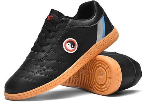 Tai chi Shoes for Women Womens Kung fu Martial Arts Sneakers Boxing Shoes for Men Black for Practice Karate Workout Wing Chun Training Taekwondo Sport Shoes Zapatillas de Tai chi(Size:37EU,Color:BLACK
