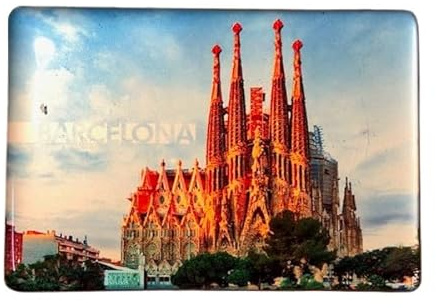 Barcelona -Spanien, Sagrada Familia Souvenir - Barcelona Kühlschrankmagnet,Spain Fridge Magnet,Barcelona Sagrada Familia