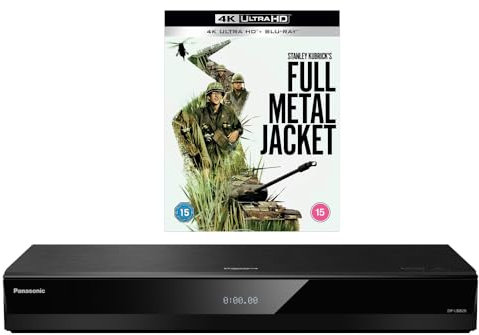 MULTIREGION Blu-ray Player Compatible with Panasonic DP-UB820 MultiRegion Blu-ray Region A, B & C - DVD Regions 1-8 - Bundle Including Full Metal Jacket 4K UHD Disc