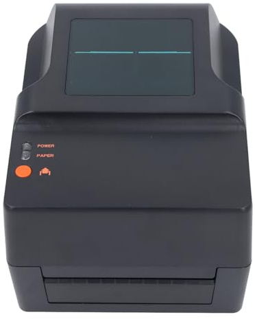 Marhynchus Thermotransfer-Desktopdrucker, Multifunktionaler Etikettendrucker mit Hochauflösendem Druck, Zum Drucken von Versandetikettenaufklebern, USB-Konnektivität, ABS-Material,