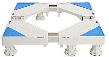 Waschmaschine Sockel Untergestell, Waschmaschinensockel, Doppelrohr-Kühlschrankständer, Teleskop-Breite/Länge 50-72 cm, Bodenwannen, Klimaanlagenhalter, Ständer, Anti-Vibration, Stummschaltung, Klima