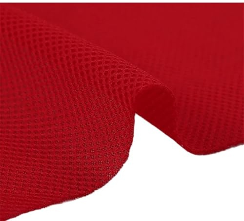Dammduk för högtalare, Andningsbar Färg Hantverk DIY Klädsel Tillverkning Stol Högtalare Dammtät Ljudisolerande Nätöverdrag Tyg(Rosso)