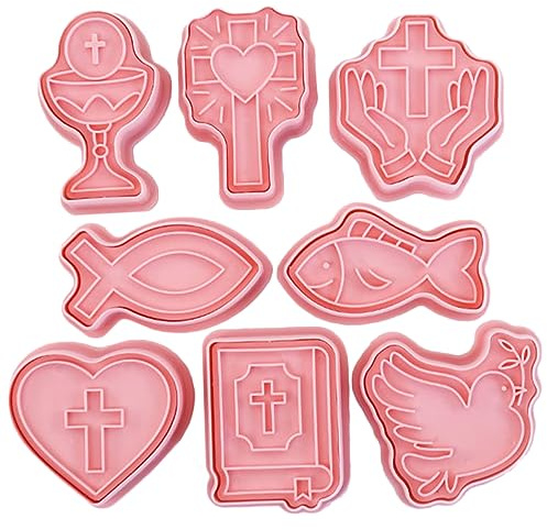 Mikinona 8 Pezzi Biscotti Pasquali Alimentare Mold per Decorazioni Biscotti Tema Pasquale Strumenti Pratici Dolci Divertenti e Adorabili con Amici e Famiglia