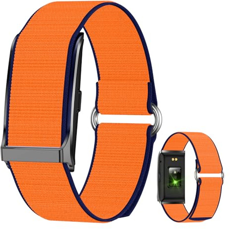 VBESTLIFE Smart Bracelet, Fitness Tracker with Step Counter Sleep Tracker, Heart Rate Monitor, Water Proof Activity Tracker for Women Men Kids (Orange)