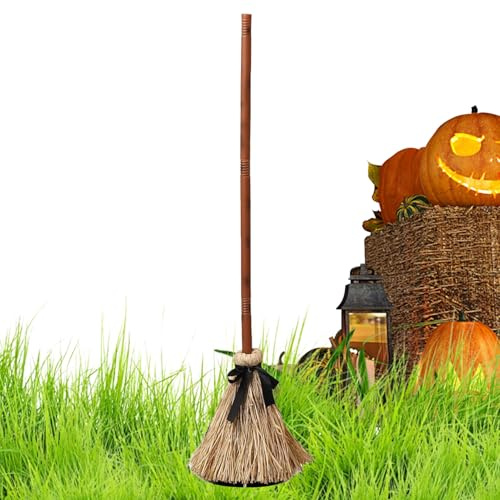 Witch Brome - 276G Animated Floating Accessory | Scary Stuffing Accessory | Haunted House Design | Home Porch Theme | Yard Outdoor Living Room Style, Holiday Utility