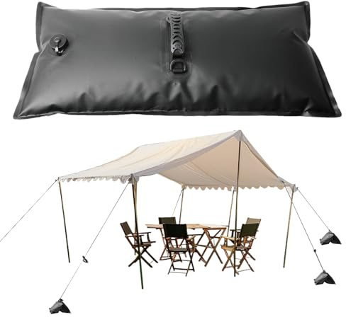 kaiop Pesos de Agua para Toldo - Contrapesos para Toldos Y Carpas - Base Pesada Resistente Al Viento con Asas Y Soporte Plegable para Eventos Playa
