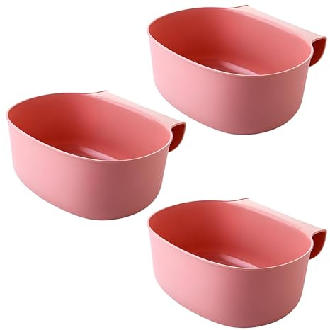 3 Stück Wickeltisch Organizer zum Einhängen, Schubladen Abfallbehälter Rosa | Wickeltisch Organizer zum Anhängen, Abfallschale, für Küchen, Büro, Praxis, Wohnmobil, Badezimmer, Wickelraum