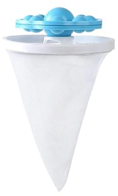2 Stück Wäschefilter for Waschmaschine, for Entfernen schmutziger Haare, Netzgarn, Wäsche, wiederverwendbarer Ball, Pelze, Fussel, Haarfänger, Kleidungsreinigung(Blue)