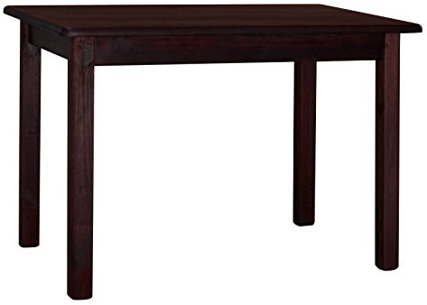 k koma Tavolo in legno di pino massiccio con finitura in noce, design elegante in colore noce, 120 x 70 cm