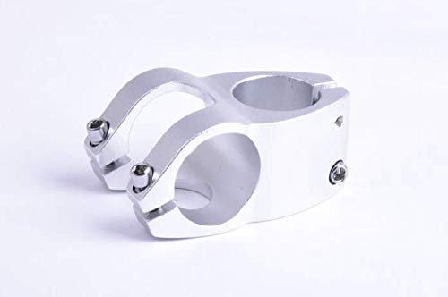 Fahrrad Vorbau Aluminium BMX Bike Lenker Vorbau 31,8 mm 40mm 0° ultral-licht 112g (Silber)
