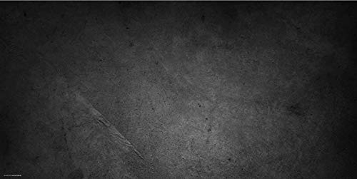 Schreibtischunterlage XXL mit integriertem Mousepad – “Schieferplatte schwarz“ – aus strapazierfähigem Vinyl (Kunststoff) – 100 x 50 – Rutschfeste Schreibunterlage für besten Schutz – Made in Germany