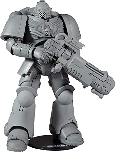McFarlane Toys, Warhammer 40000 Primaris Space Marine Hellblaster Action Figure con 22 parti mobili, multicolore da collezione Warhammer Figure con base da collezione – Età 12+