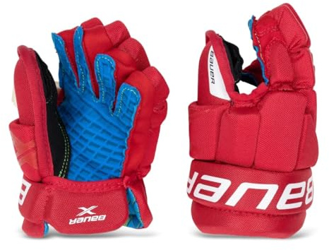 Bauer S21 X Youth RED9 Eishockey Handschuh