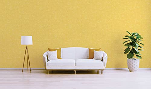 M1-No.3661 Papier peint intissé uni Jaune