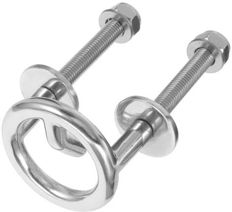 BESPORTBLE Wasserskihaken 62mm Edelstahl für Boot und Wasserski | Heckspiegelhalterung, Bootsmontage Hardware, Silber, Rostbeständig und Langlebig, Bootszubehör