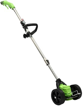 Tosaerba a 4 Ruote Senza Allenamento Con Mandrino Spinto e Recuperatore di Erba - Power Push Garden Tosaerba a Lame Amichevole per Foreste, Taglio Riso, Grano, Steli Mais (Verde)