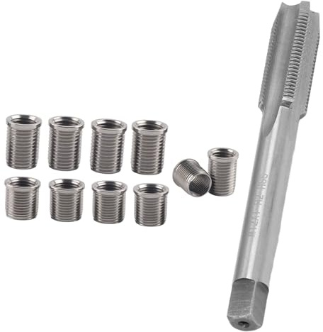 Strumento di riparazione filettato per candele M10x1 0 Bolt X1 La riparazione della filettatura è set di strumenti molto pratico ed efficace per la riparazione di filetti delle