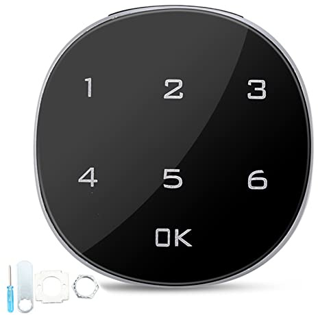 Cerradura Electrónica para Armario, Cerradura de Combinación, Armario, Cerradura Electrónica para Taquilla, Código, Cerradura para Buzón, Teclado Digital Táctil, Cerradura Digital