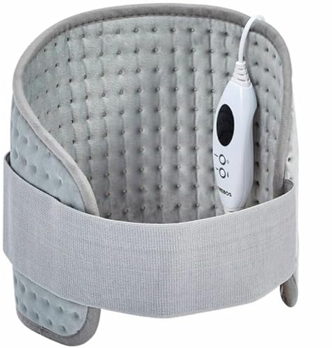 Marco Paul Electric Heat Pad with 6 Temperature Levels and Auto Timer for Back Pain Relief, Period Pain, 72 Waist Heated Back Warmer Auto Timer, Mains Powered Heat Pad - Ideal for Period Pain Relief