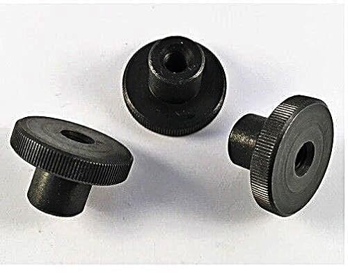 Rändelmuttern Hohe Form DIN 466 Edelstahl Schwarz Brüniert M3 M4 M5 M6 M8 Schwarz gefärbt (10, M4)