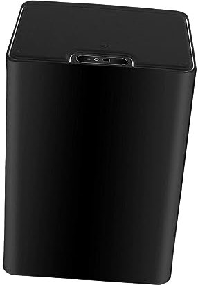 Sharplace Automatischer Mülleimer, 15 l, rechteckig, für Wohnmobil, Badezimmer, Küche, Esszimmer, Büro, Schwarz