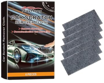 Nano Sparkle Cloth for Car Scratches, 6 Pack Nano Magic Cloth Car Scratch Remover Cloth, Repairs Scratches, Paint Residue, Swirls, Water Spots, Surface Polishing