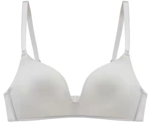 2 Sizes Bigger Bra Cropped Vest Tops Women UK Lightly Lined Women's Bra Up Black Wire T Shirt Bra Small Cup Bra 2 Sizes Bigger Bra Cropped Vest Tops Women UK (Grey, 36)