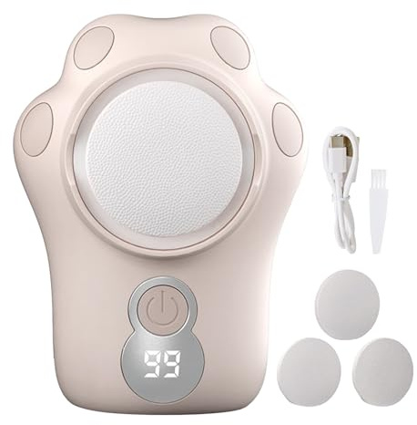 Riaisttd Racloir électrique pour les pieds - Élimine les peaux mortes - Rechargeable - Santé et beauté avec 3 vitesses réglables pour peaux craquelées