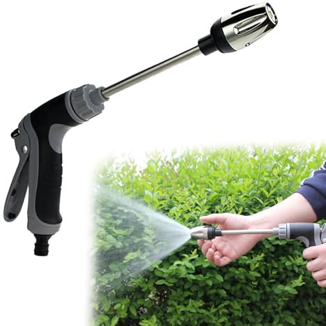 LUMOOM Turbo Washer per tubo da giardino, ugello ad alta pressione per tubo da giardino, pistola ad acqua ad alta pressione, idropulitrice turbowasher Power per ogni tubo da giardino