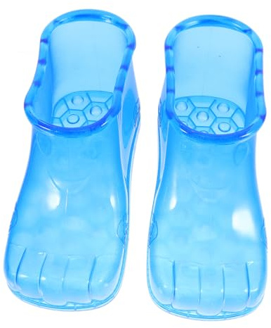 OATIPHO Fußbadschuhe Stiefel Fußbadewannen Klein 12,5cm Blau Stabil Auslaufsicher Robust Für Fußpflege Zuhause Und Salons