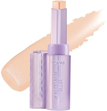 Tarte Shape Tape Blur Concealer Stick, Abdeckstift mit Weichzeichnungseffekt, Hellton 20B, Langanhaltende Formel