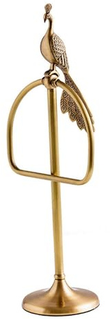 JISADER Toallero de Mano con Soporte para Colgar, Elegante Escultura de, de latón, Independiente para gabinete, decoración del hogar.