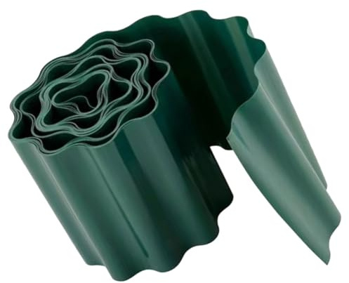 TOYZFRIENDY Bordure de Jardin Décorative en Plastique 10 CM X 9 M Clôture Paysagère Flexible pour Pelouse et Parterres de Fleurs Bordure de Séparation pour Cour et Balcon