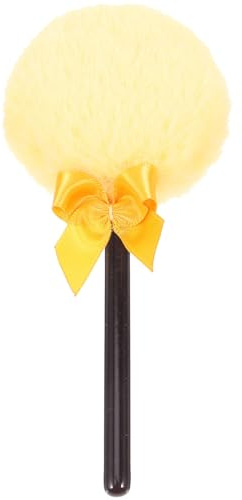 TOYANDONA Weiche Plüsch Puderquaste mit Schleife für Körperpuder Einfache Form für Salon und Zuhause Praktische Make Up Schminkhilfe