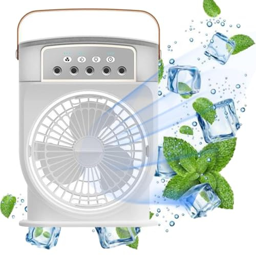 Enfriador de aire, ventilador de aire acondicionado, ventilador de hielo, ventilador de refrigeración portátil para oficina en casa