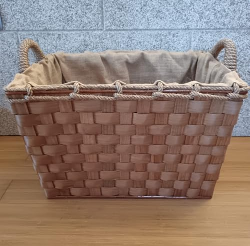 MISORPRESA Cesta para LEÑA Grande 62X43X45CM LEÑERA Rectangular Cesta LEÑA